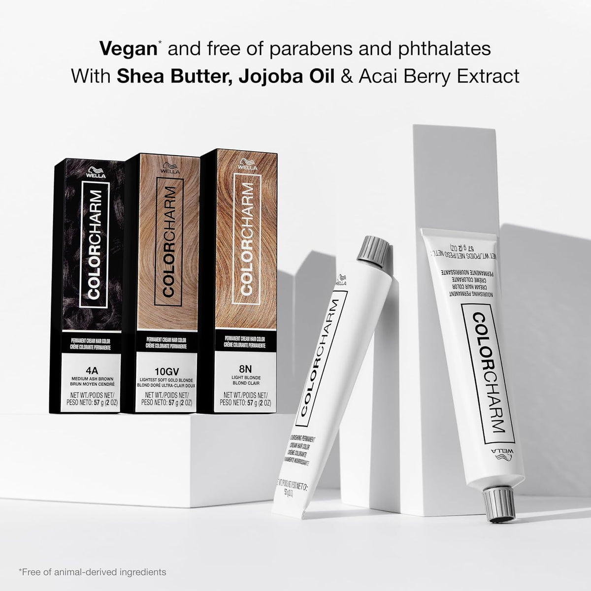 COLORCHARM Permanent Cream Hair Dye | Brown Hair Color | 100% Gray Coverage 5N Light Brown