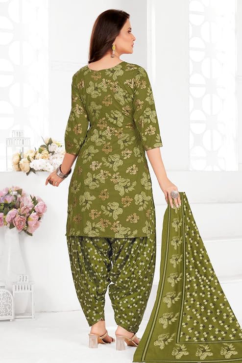 Miraan Cotton Printed Readymade Salwar Suit For Women (MIRAANSANRAN2368) M