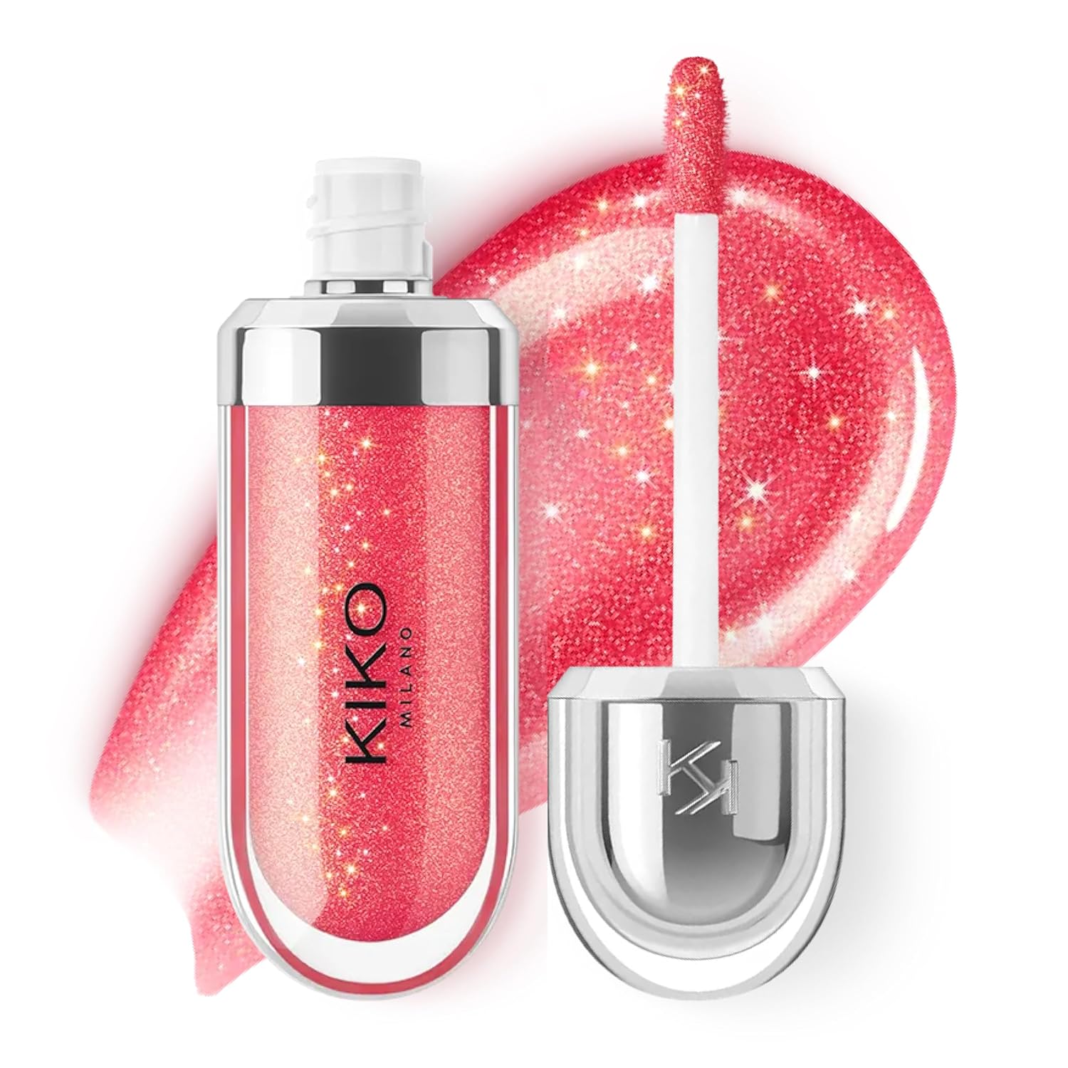 KIKO Milano 3D Hydra Lip Gloss – High Shine, Hydrating, Plumping, Non-Sticky, Moisturizing Lip Makeup Color:11 Golden Red