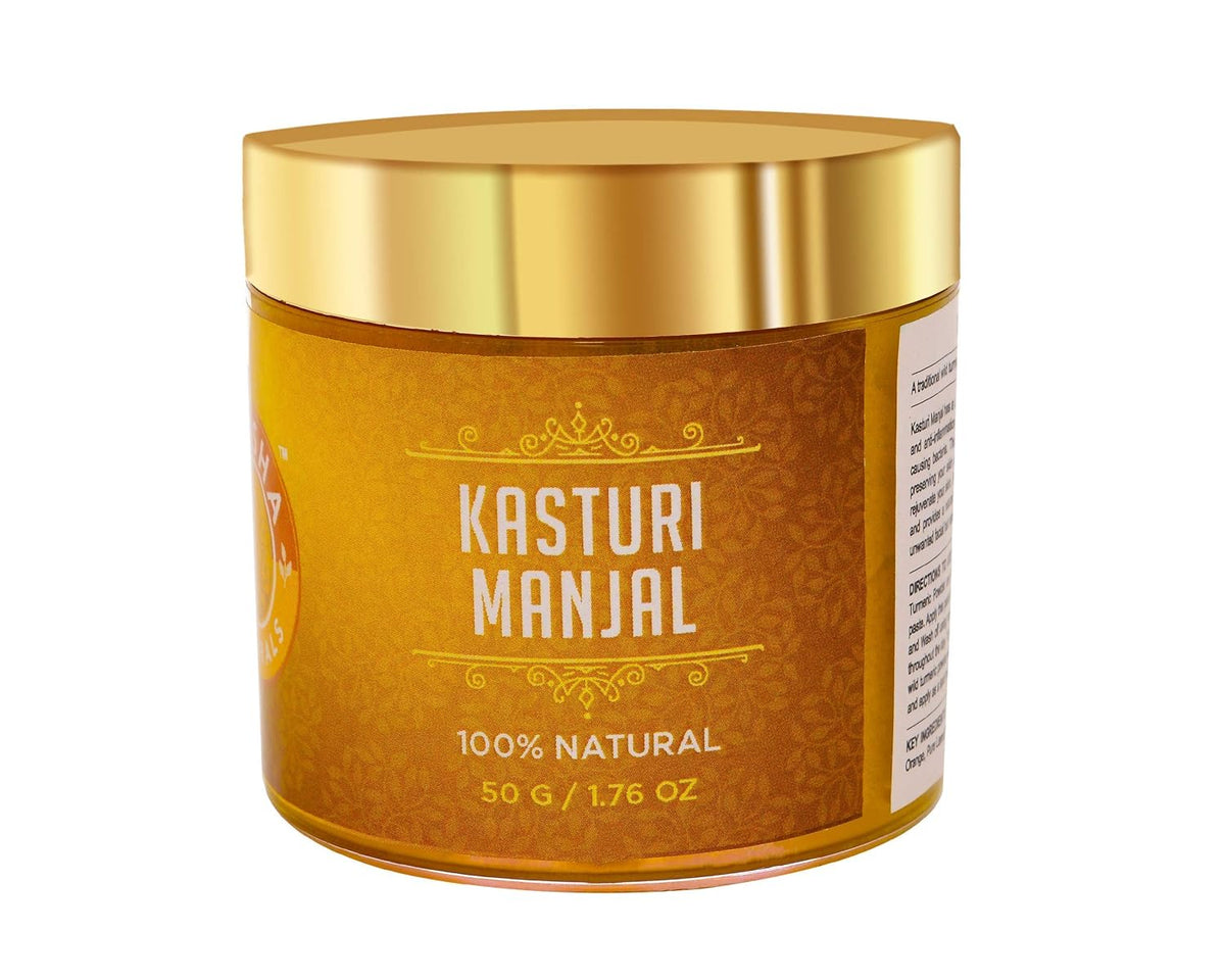 SHESHA AYURVEDA Natural Kasturi Manjal/Wild Turmeric Powder for Skin FOR NATURALLY GLOWING SKIN A Traditional powder for a healthy complexion- 50 G) 50 g (Pack