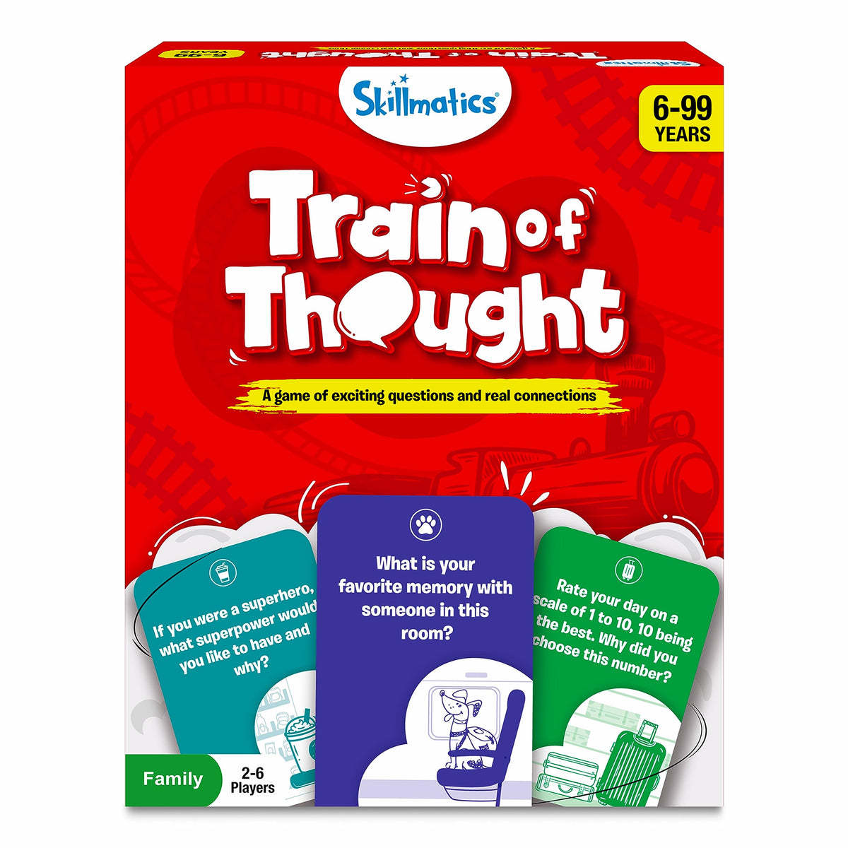Skillmatics Train of Thought – Interactive & Icebreaker Card Game