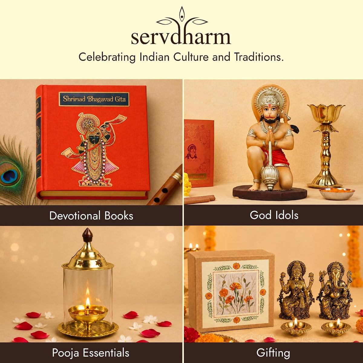 ServDharm Brass Akhand Diya with Adjustable Bati for Puja, Wick Adjustment Screw Knob and Borosilicate Glass Cover I Large, 250 ml Oil Capacity, Long Lasting 48