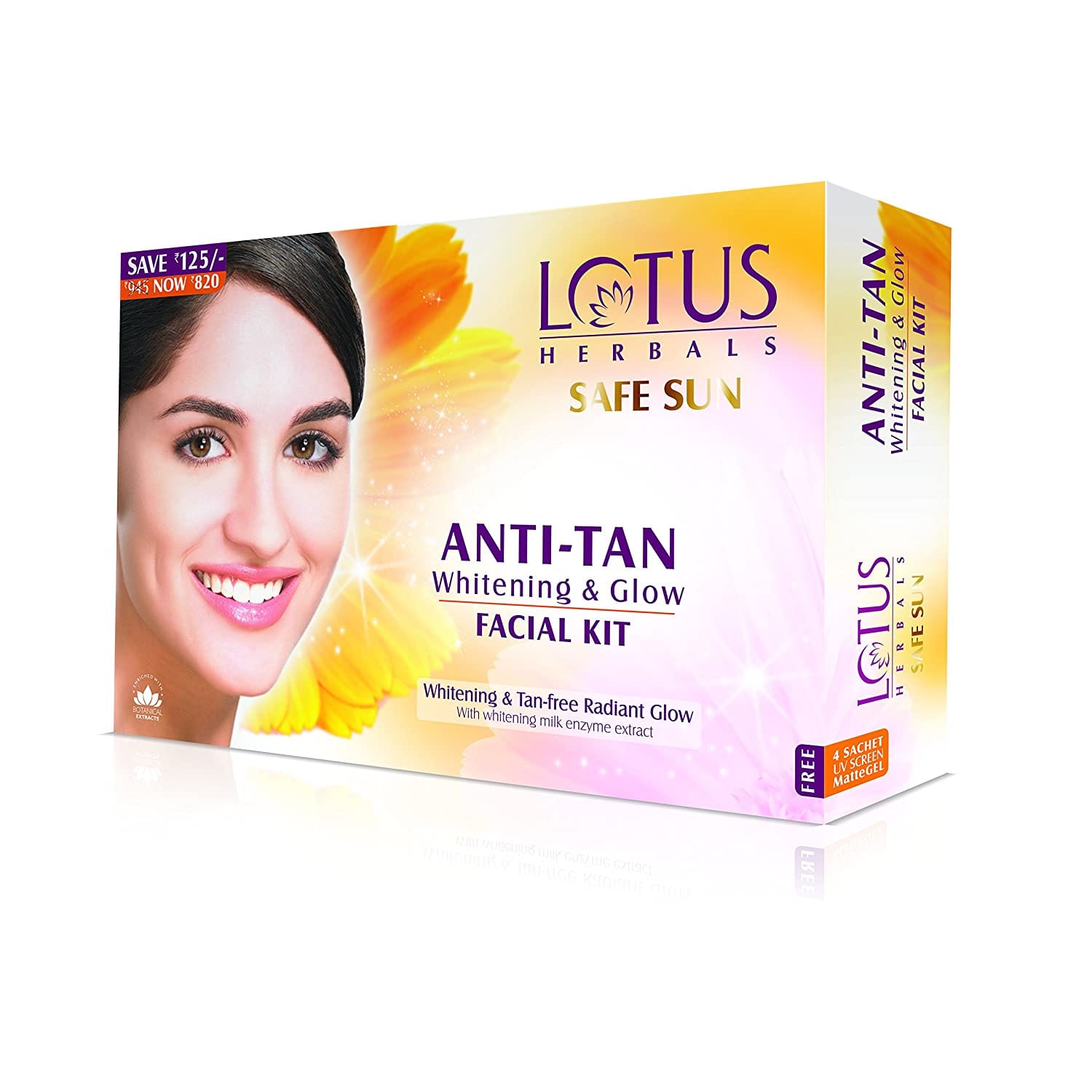 Lotus Herbals - Safe Sun Anti Tan Whitening and Glow Facial Kit