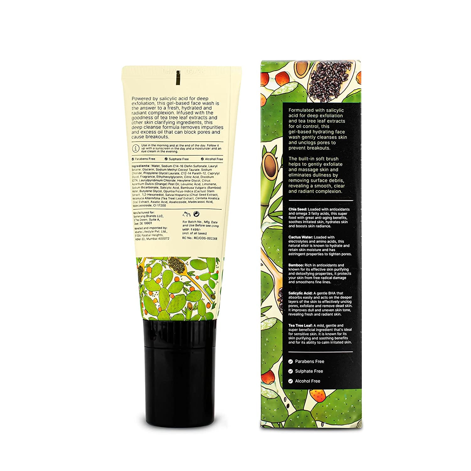 Quench - Botanics Chialeader Shine Control Gel Face Wash (100ml)
