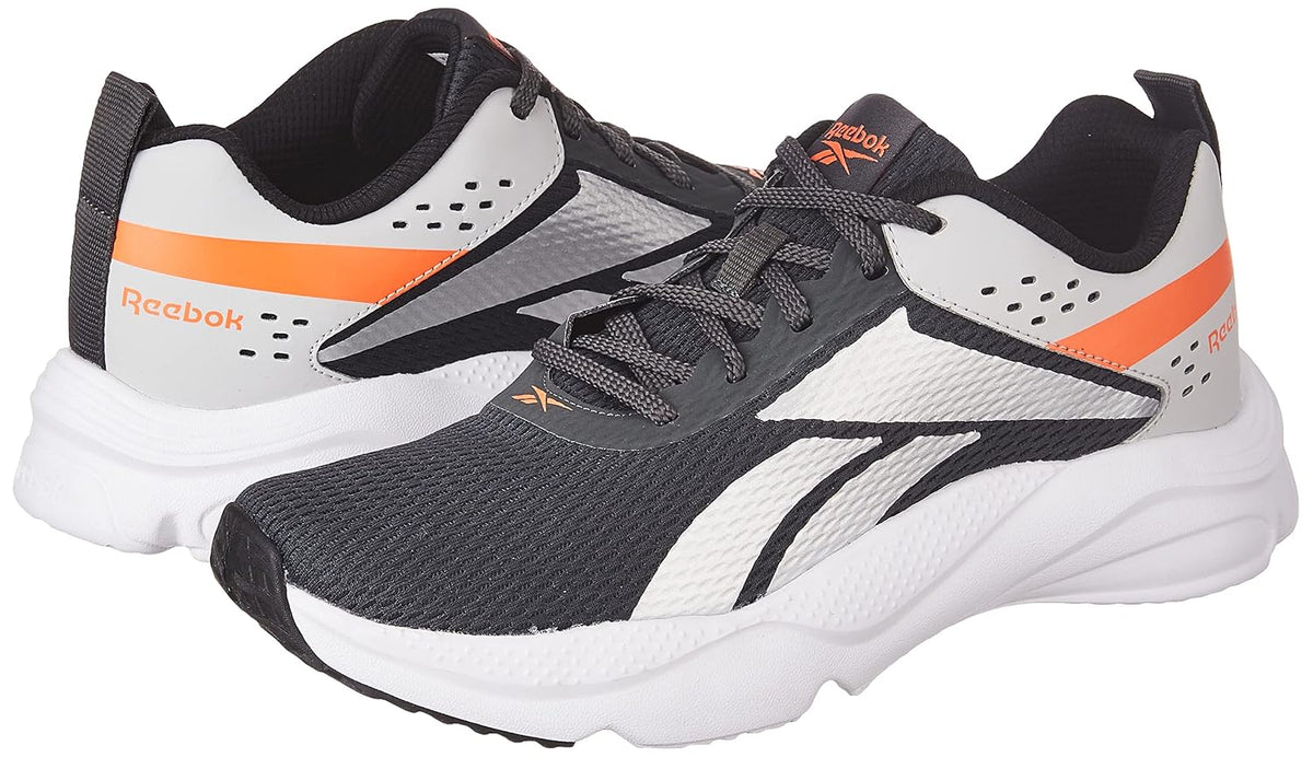 Reebok Mens Runway Shoes 11 UK (12 US) gravel-mattsilver-lghsolidgrey-pumporange