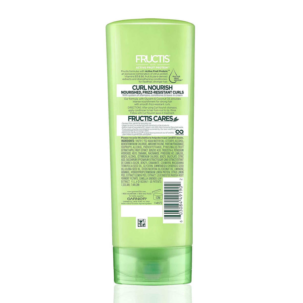 Garnier Hair Care Fructis Triple Nutrition Curl Nourish Conditioner, 12 Fl Oz