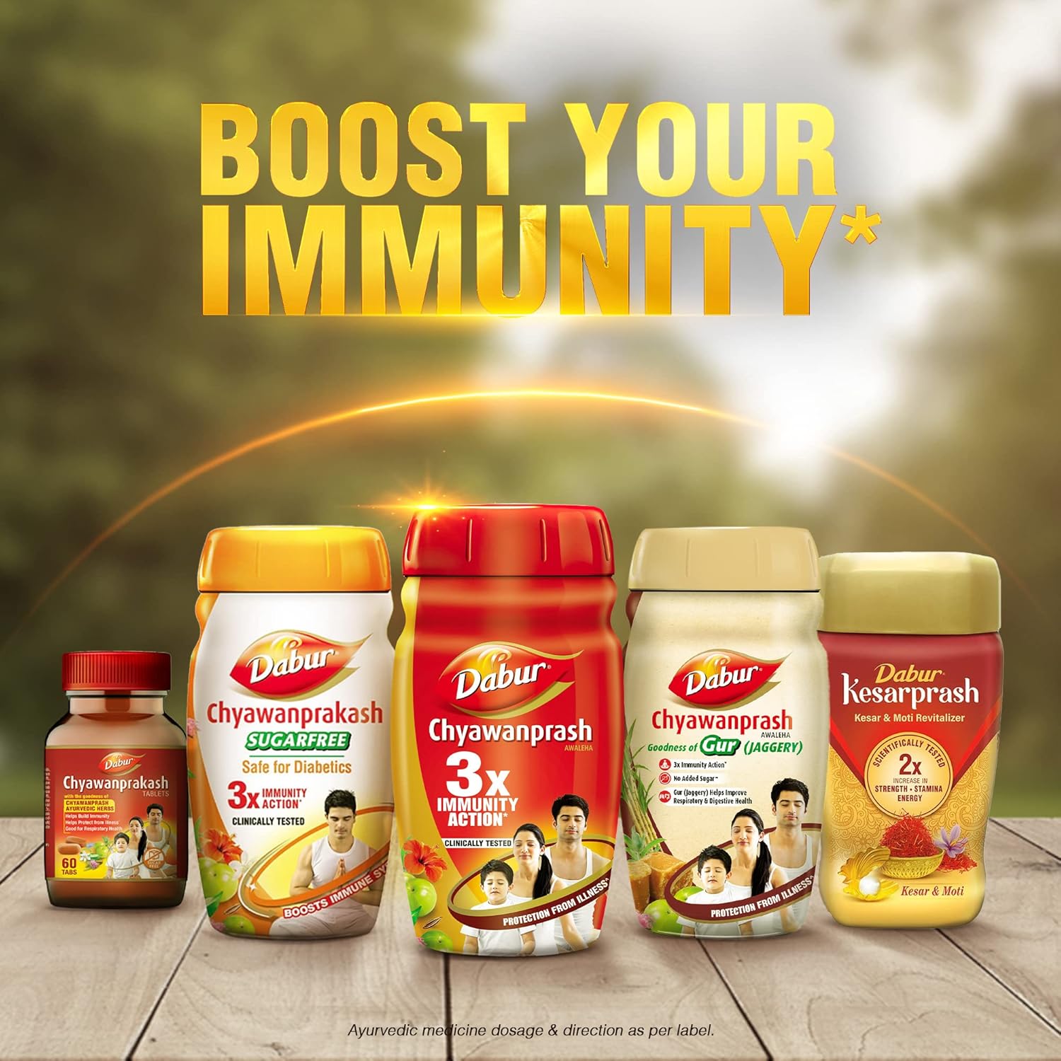 Dabur Chyawanprash - 950g | 3X Immunity Action | With 40+ Ayurvedic Herbs | Helps Build Strength & Stamina | Builds Overall Health | Ayurvedic Health Supplement | Good for Digestion & Respiration