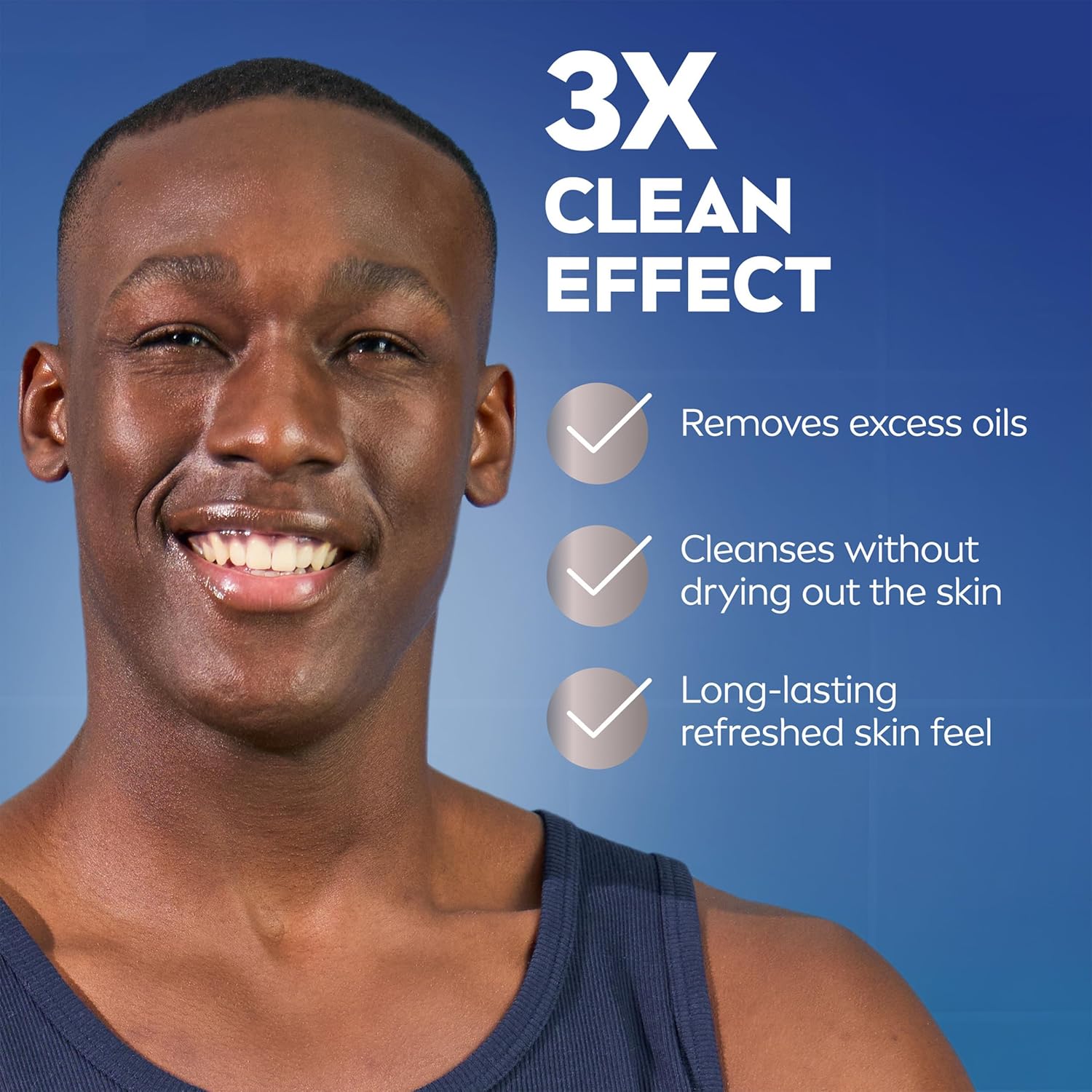 NIVEA MEN Maximum Hydration Face Wash, Face Wash with Provitamin B5 and Aloe Vera, Refreshes and Cleanses without Drying, 5 Fl Oz Tube