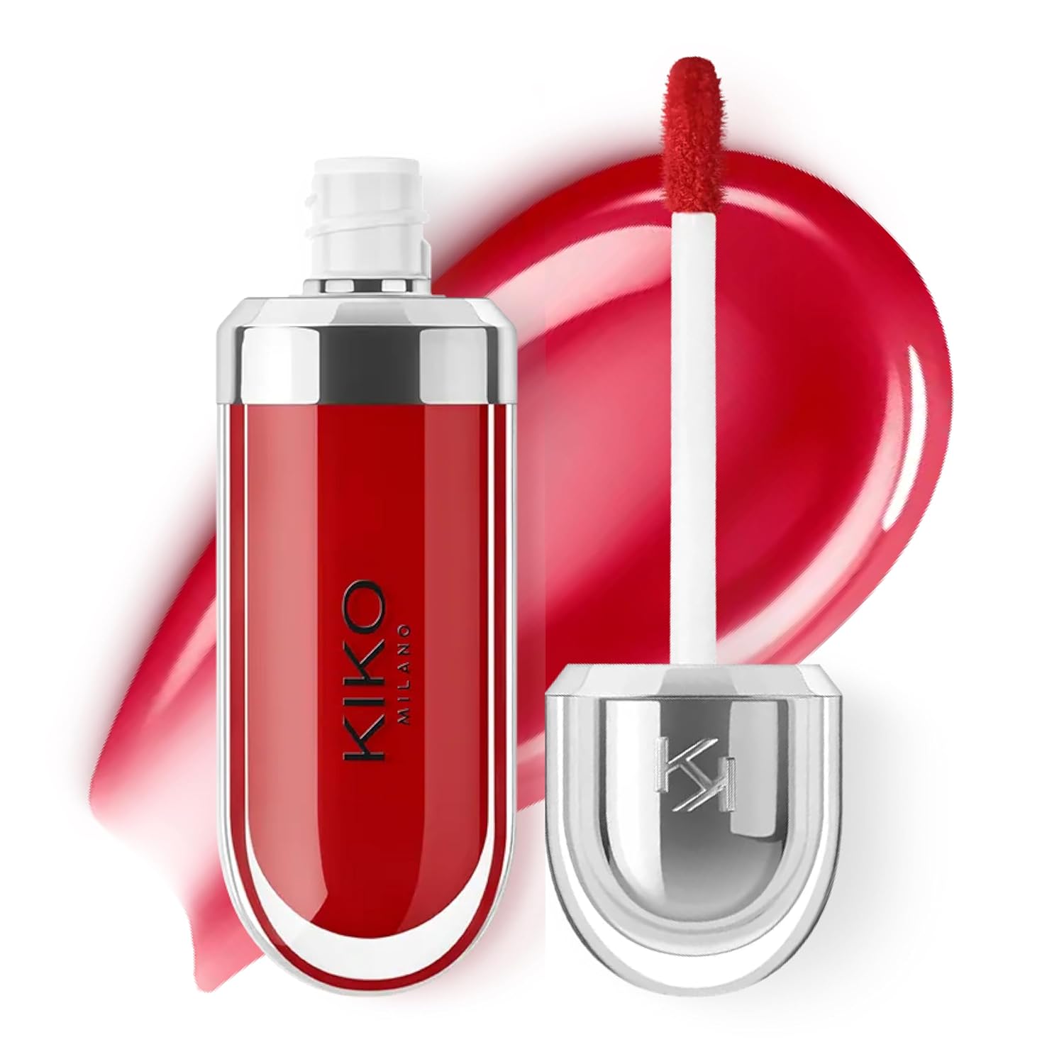 KIKO Milano 3D Hydra Lip Gloss – High Shine, Hydrating, Plumping, Non-Sticky, Moisturizing Lip Makeup Color:15 Cherry Red