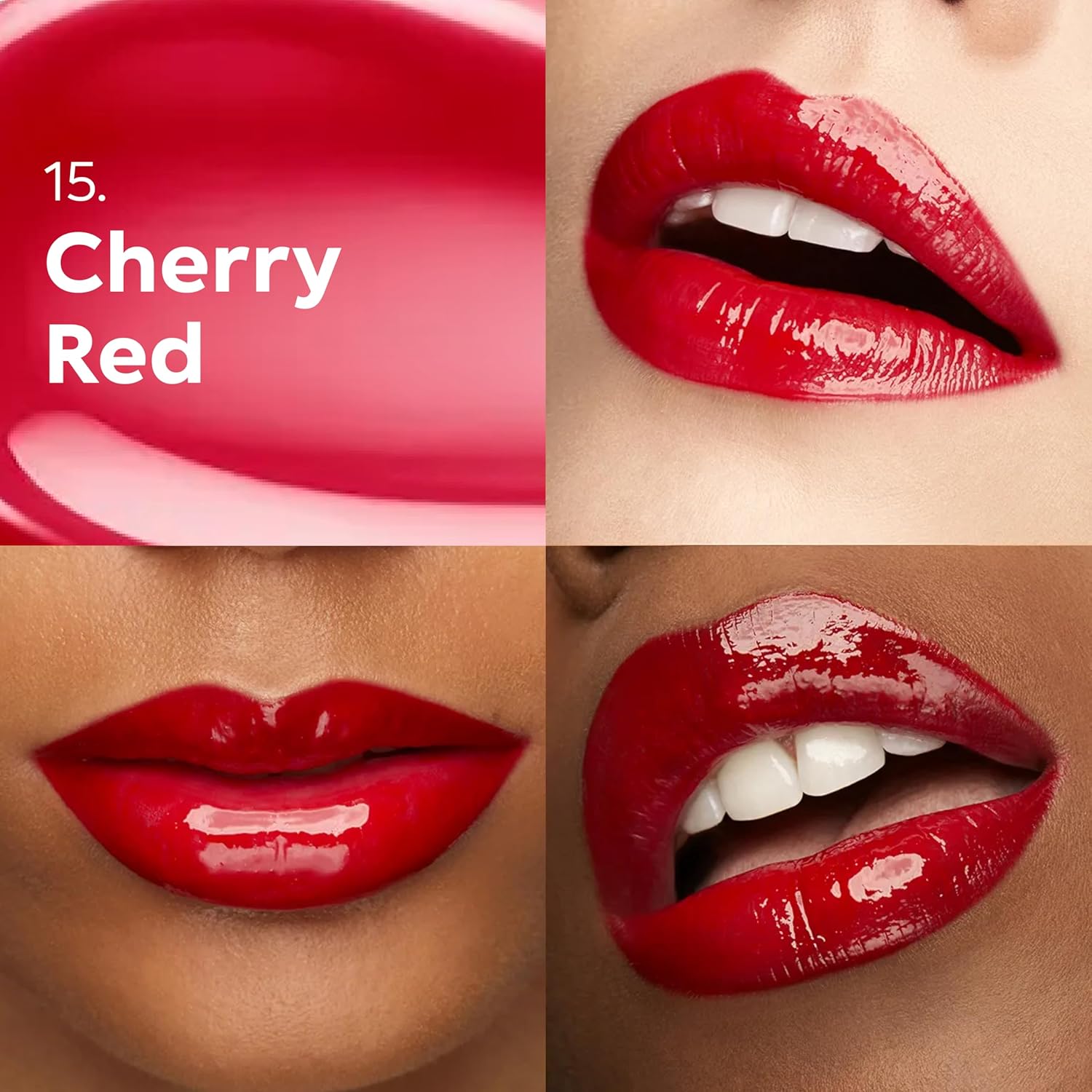 KIKO Milano 3D Hydra Lip Gloss – High Shine, Hydrating, Plumping, Non-Sticky, Moisturizing Lip Makeup Color:15 Cherry Red