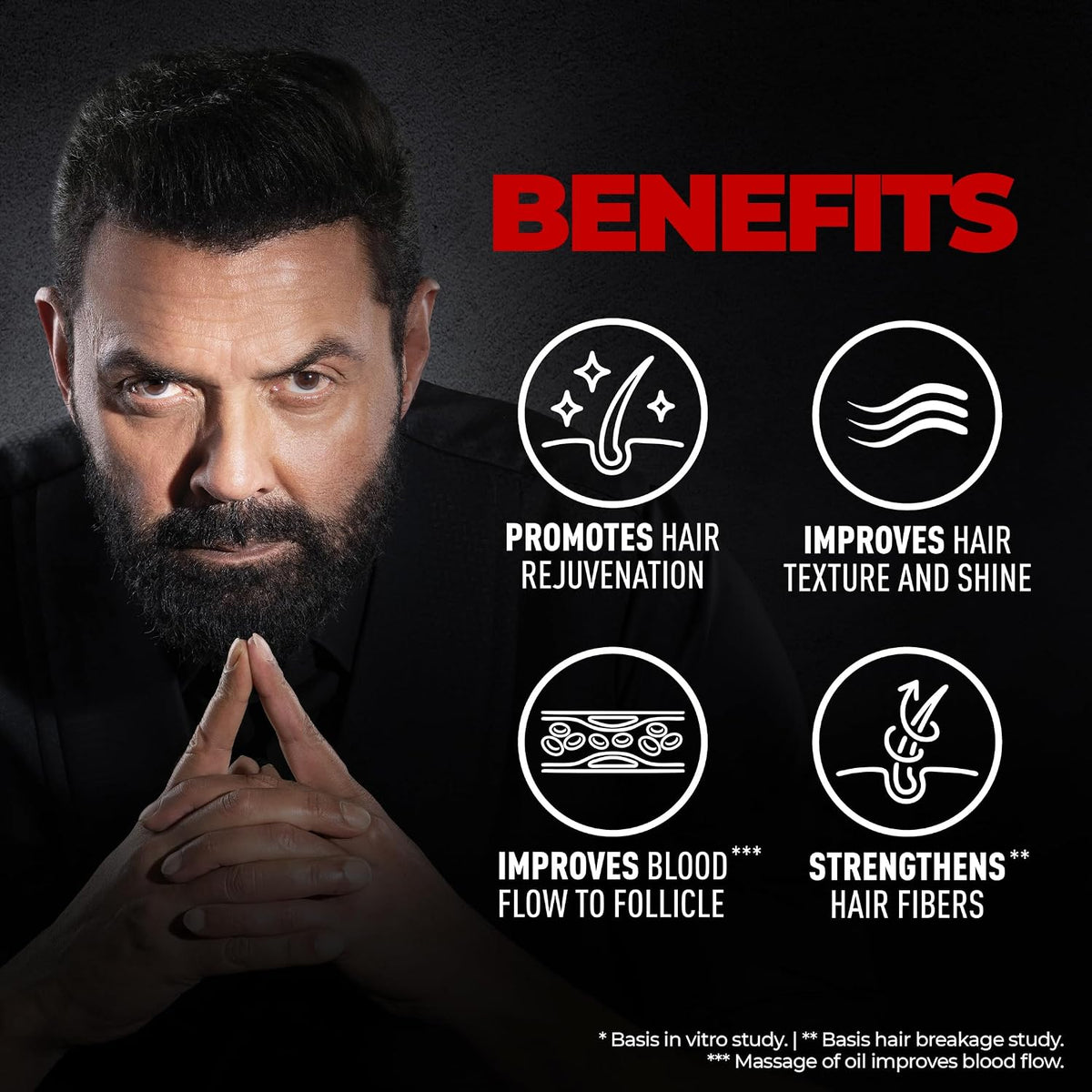 Beardo Beard and Hair Growth Oil - 50 ml for faster beard growth and thicker looking beard | Natural Actives Only | No Harmful Chemicals Beard Oil-50ml