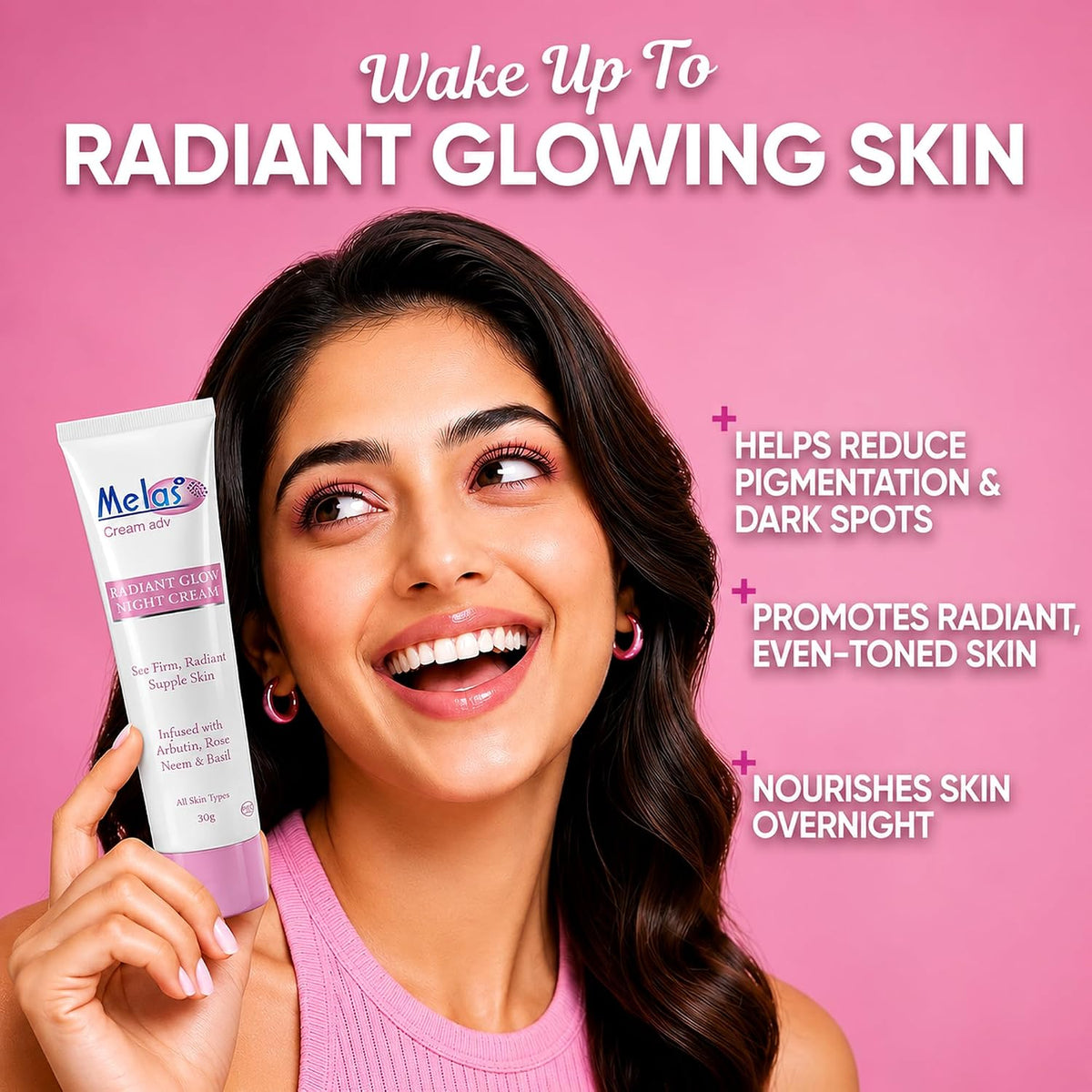 Melas Adv Night Cream for Women | Anti-Ageing, Dark Spots & Brightening 1