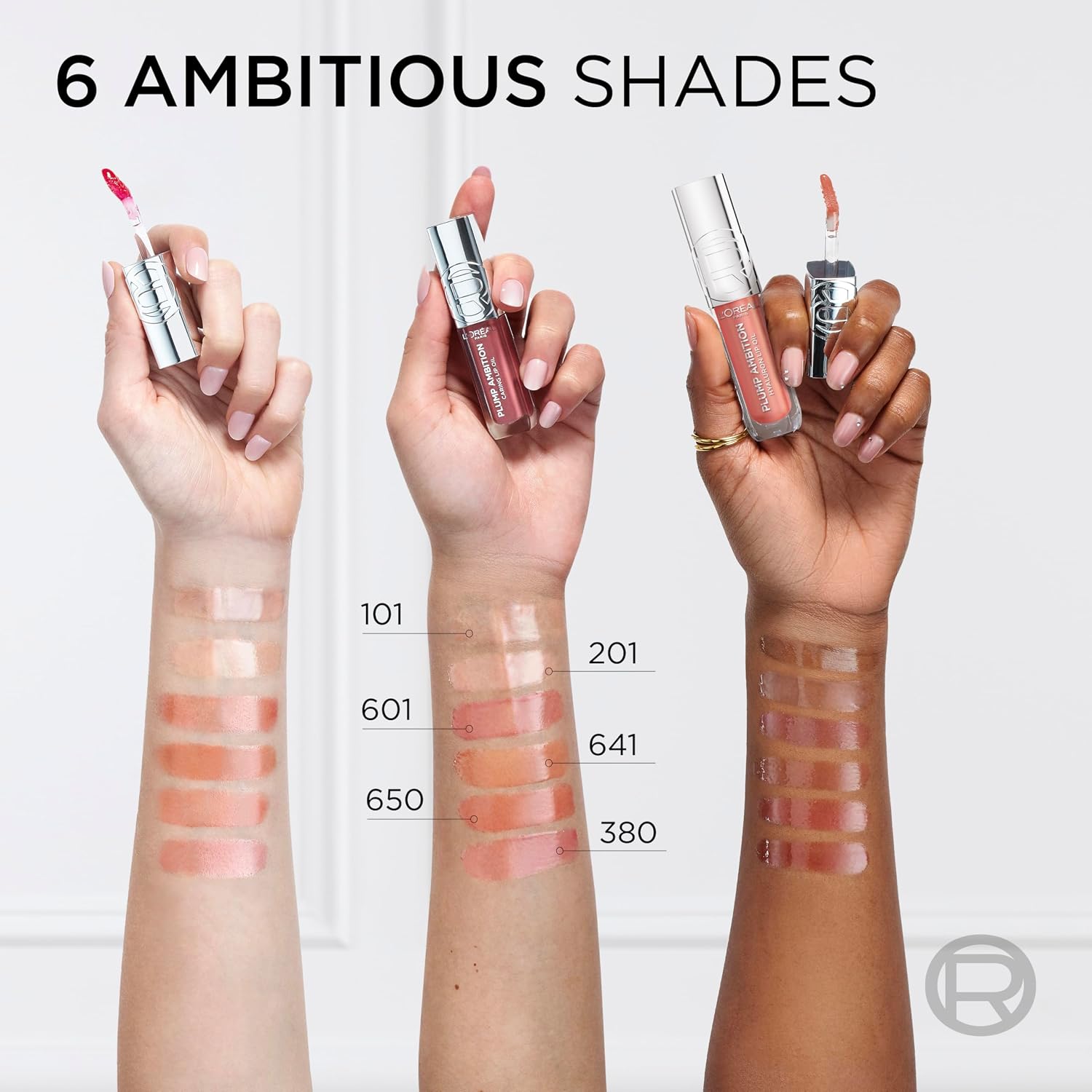 L’Oréal Paris Plump Ambition Hyaluron Lip Oil- 650 Nude Macaron- Plumping Lip Oil, 5 ml