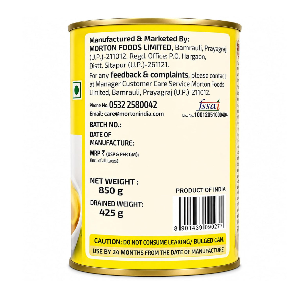 Morton By Birla Pears Halves 850 Gm Pack of 2 850 g (Pack of 2)
