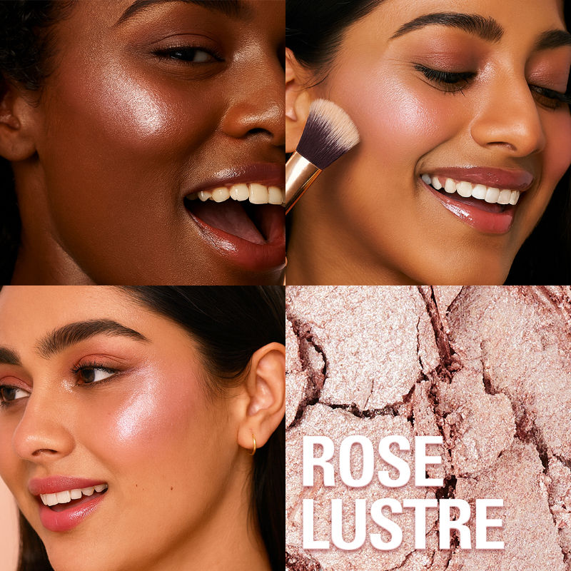 Makeup Revolution Beam Bright Highlighter - Rose Lustre (2.45g)