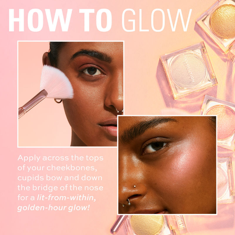 Makeup Revolution Beam Bright Highlighter - Rose Lustre (2.45g)