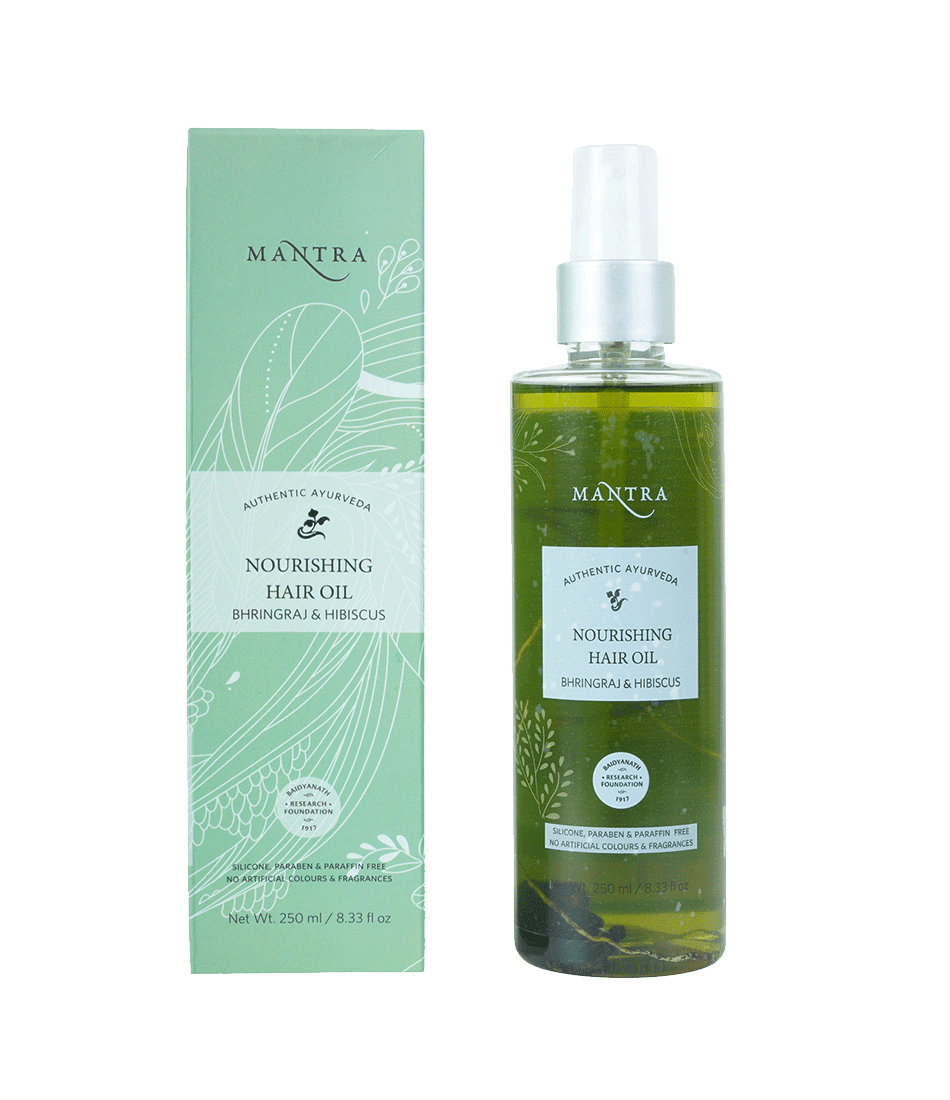 Mantra - BHRINGRAJ AND HIBISCUS NOURISHING HAIR OIL (250mL)