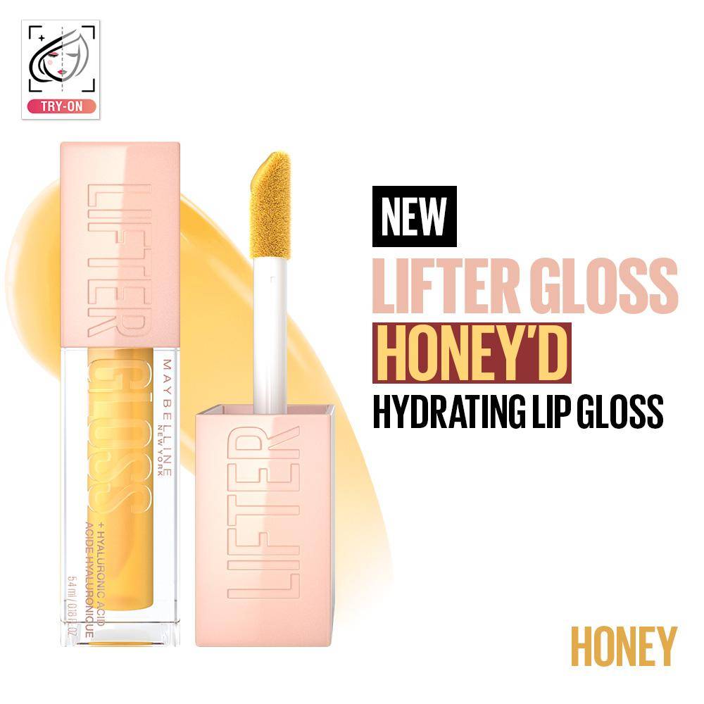 Maybelline New York Lifter Gloss Hydrating Honey'D Lip Gloss - Honey (5.4ml)
