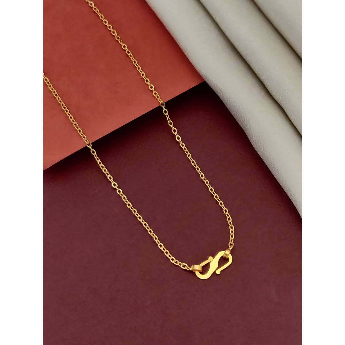 Abdesigns Beautiful Gold Plated American Diamond Necklace