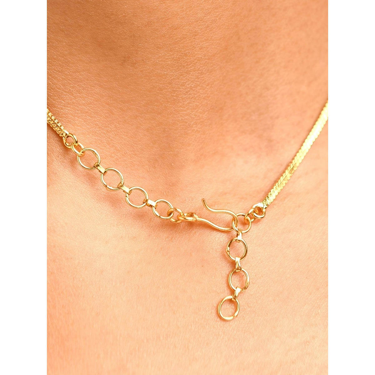Abdesigns Sophisticated Gold Plated Pink Jewellery Set