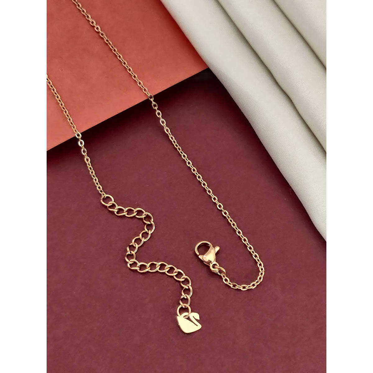 Abdesigns Magnificent Rose gold Plated Swan Necklace
