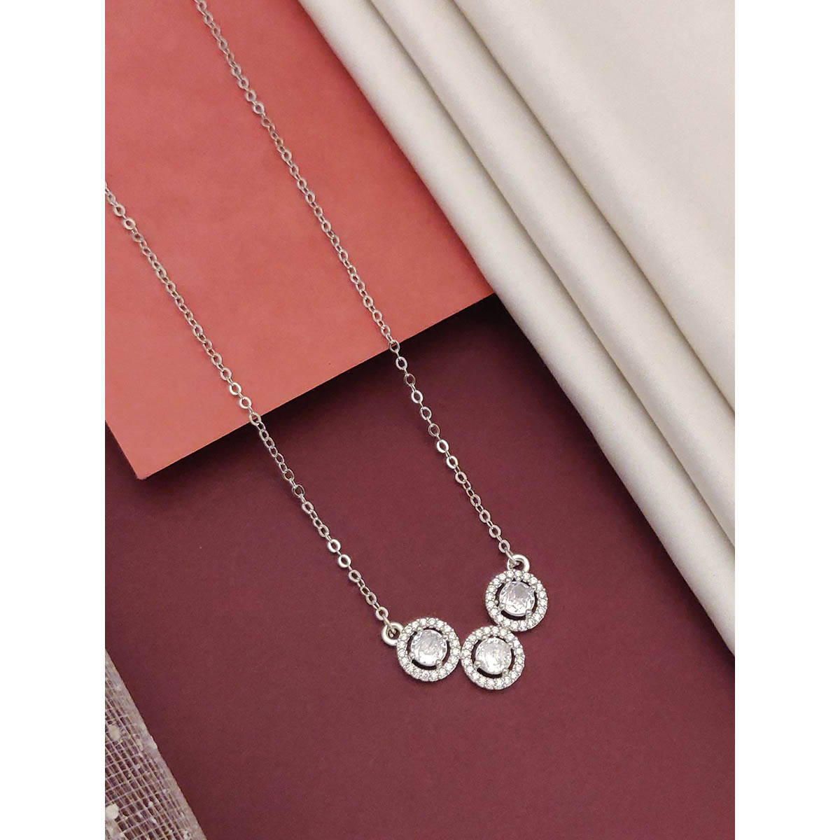 Abdesigns Magnificent Silver Plated Necklace