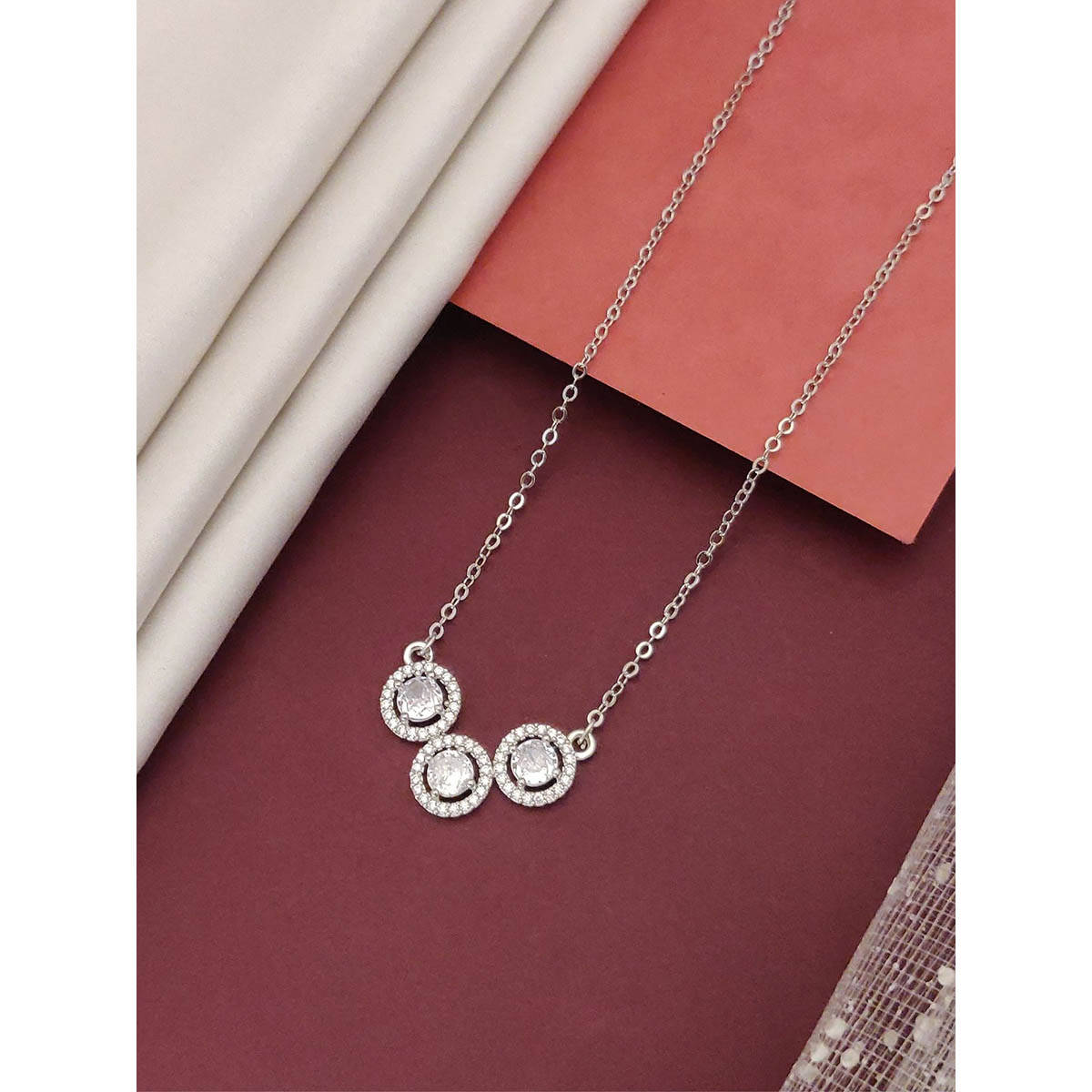 Abdesigns Magnificent Silver Plated Necklace