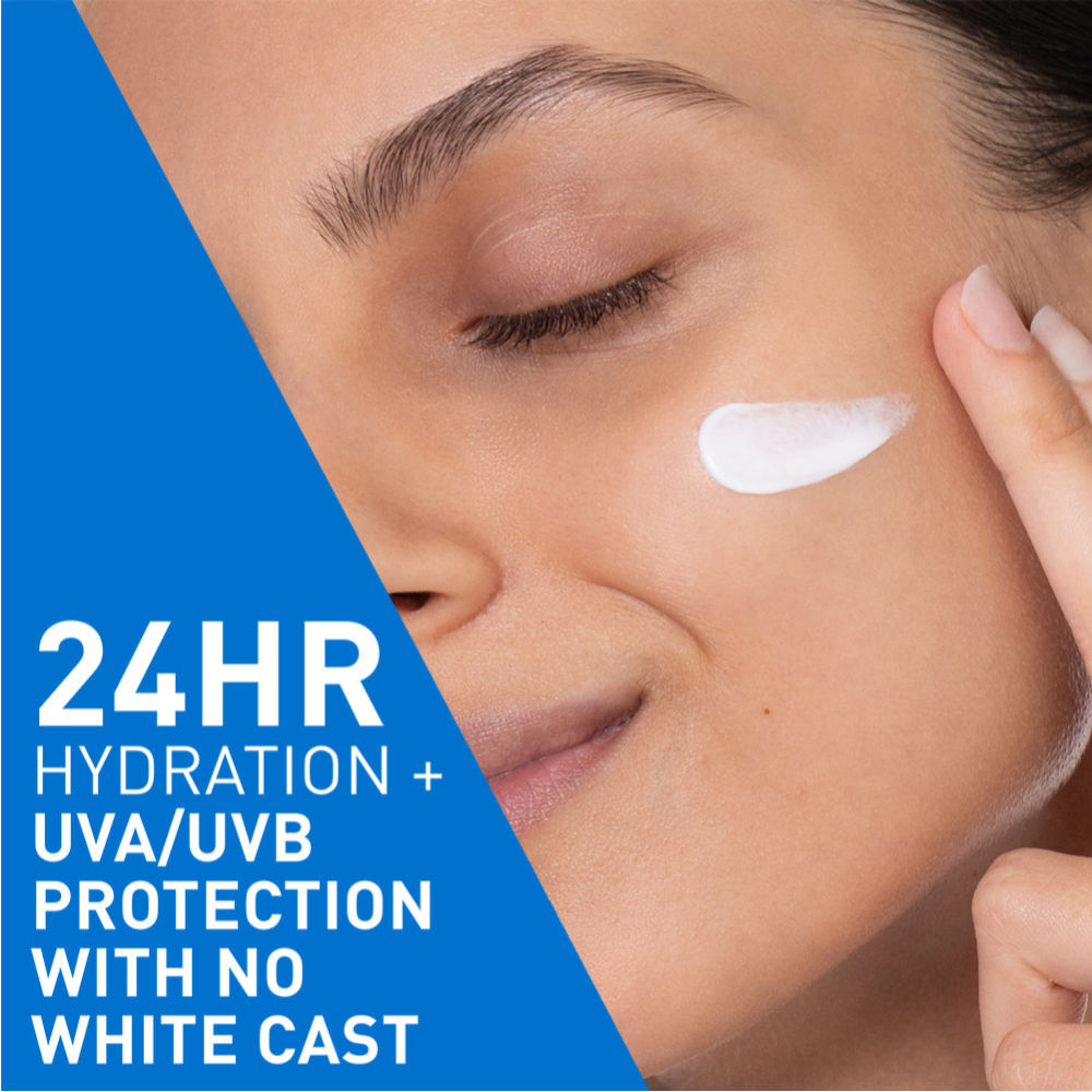 CeraVe AM Facial Moisturizer With Sunscreen SPF 30 UVB + UVA, Dermatologist Recommended Day Cream (50 g)
