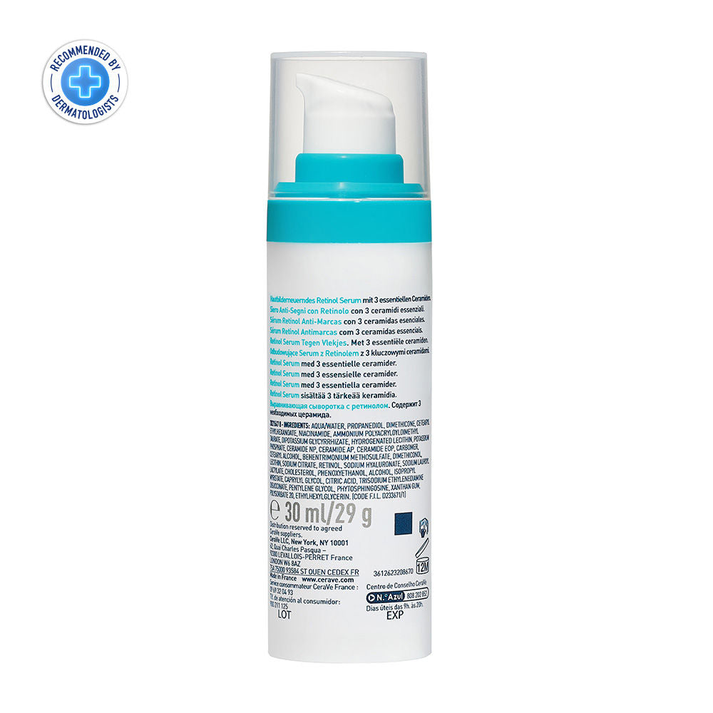 CeraVe Resurfacing Retinol Serum, Reduces Acne Marks with Licorice Root Extract & Niacinamide (30ml)