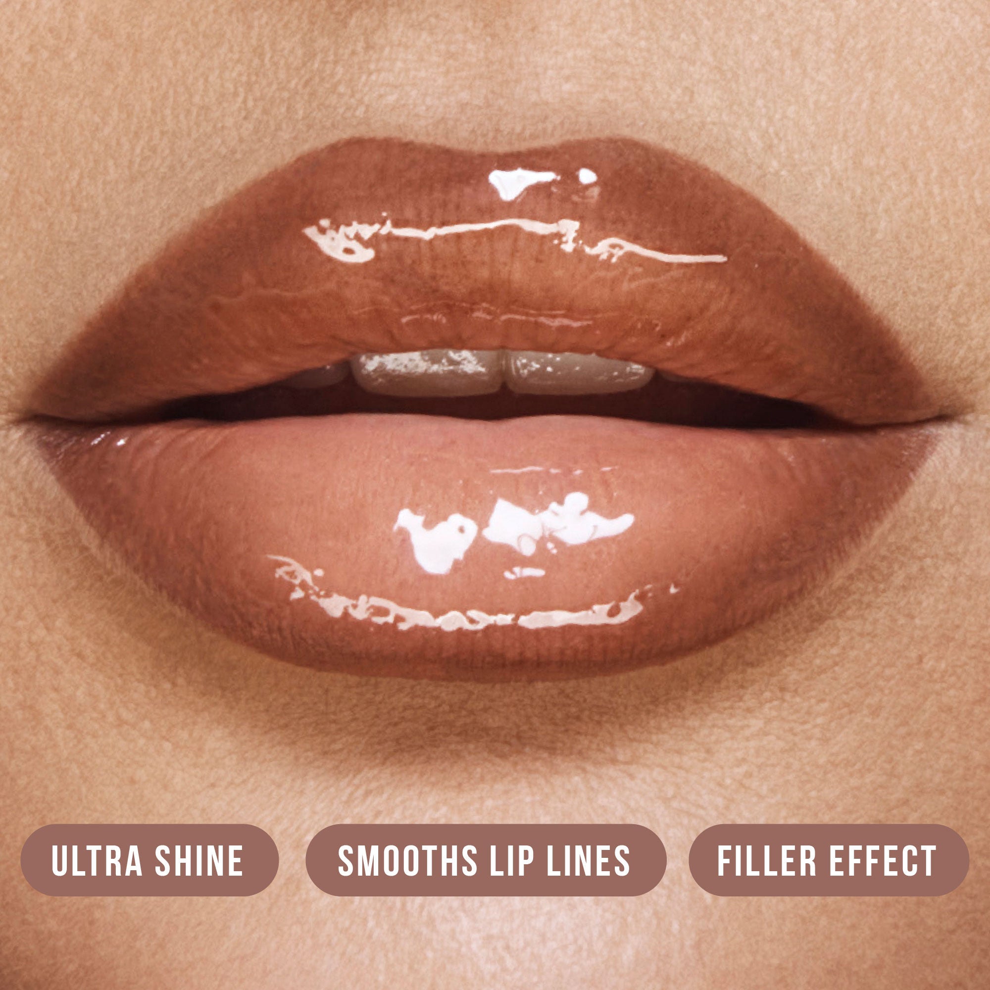 Huda Beauty FAUX FILLER Extra Shine Lip Gloss - Foxy (3.9ml)