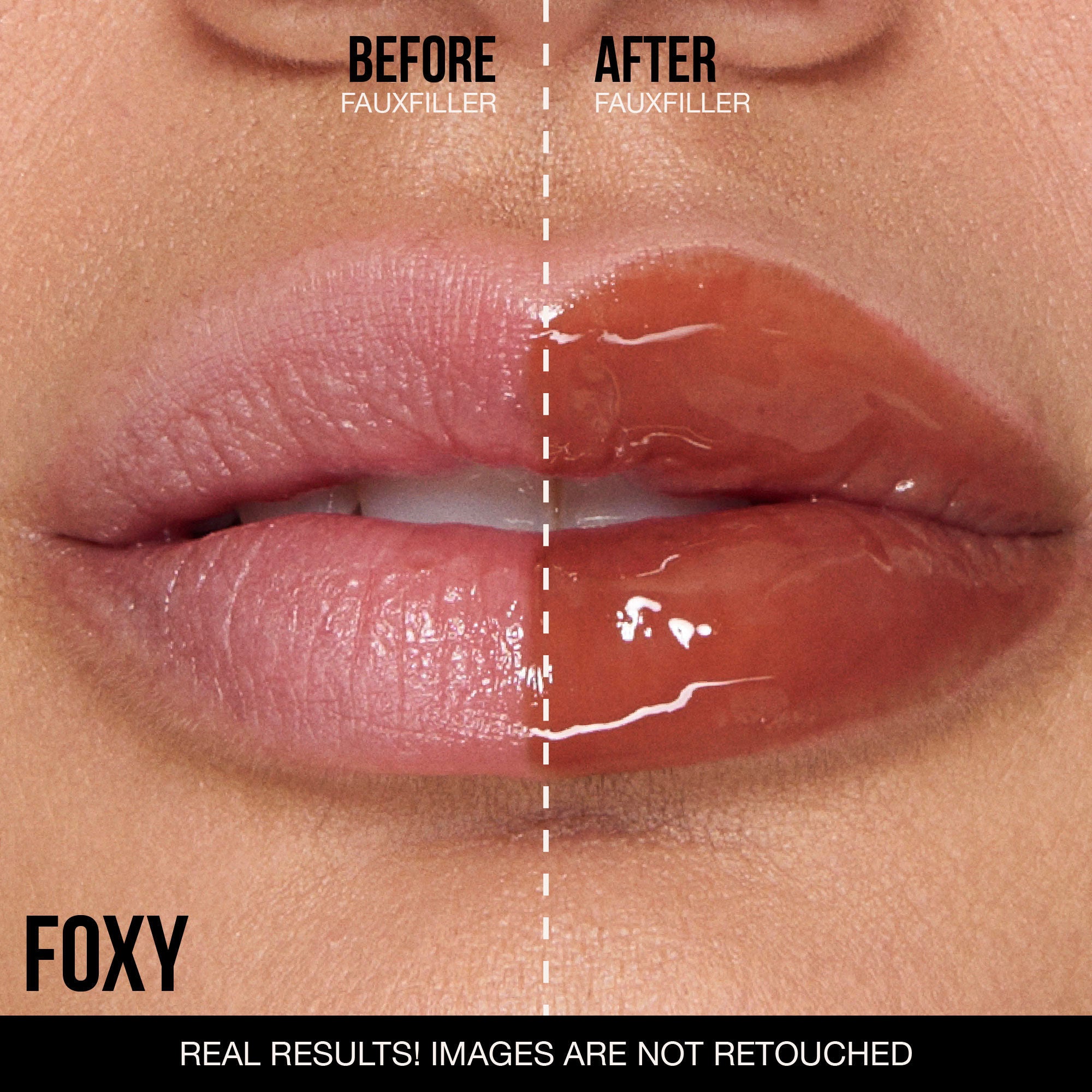 Huda Beauty FAUX FILLER Extra Shine Lip Gloss - Foxy (3.9ml)