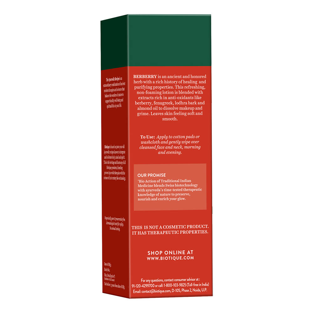 Biotique Berberry Milk Deep Cleanse Hydrating Makeup Remover