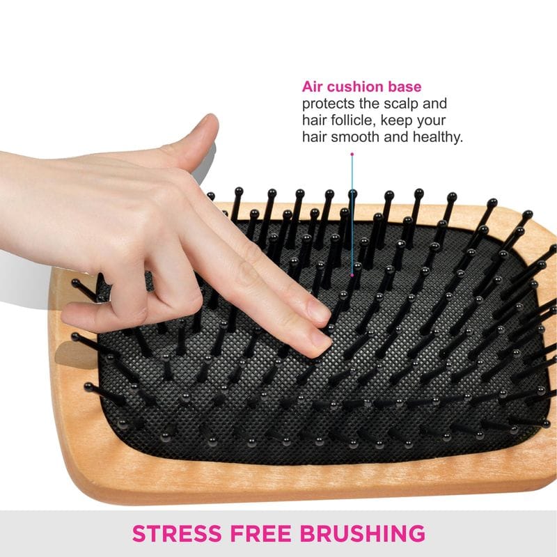 VEGA - Wooden Bristle Paddle Brush - (E2-PBS)