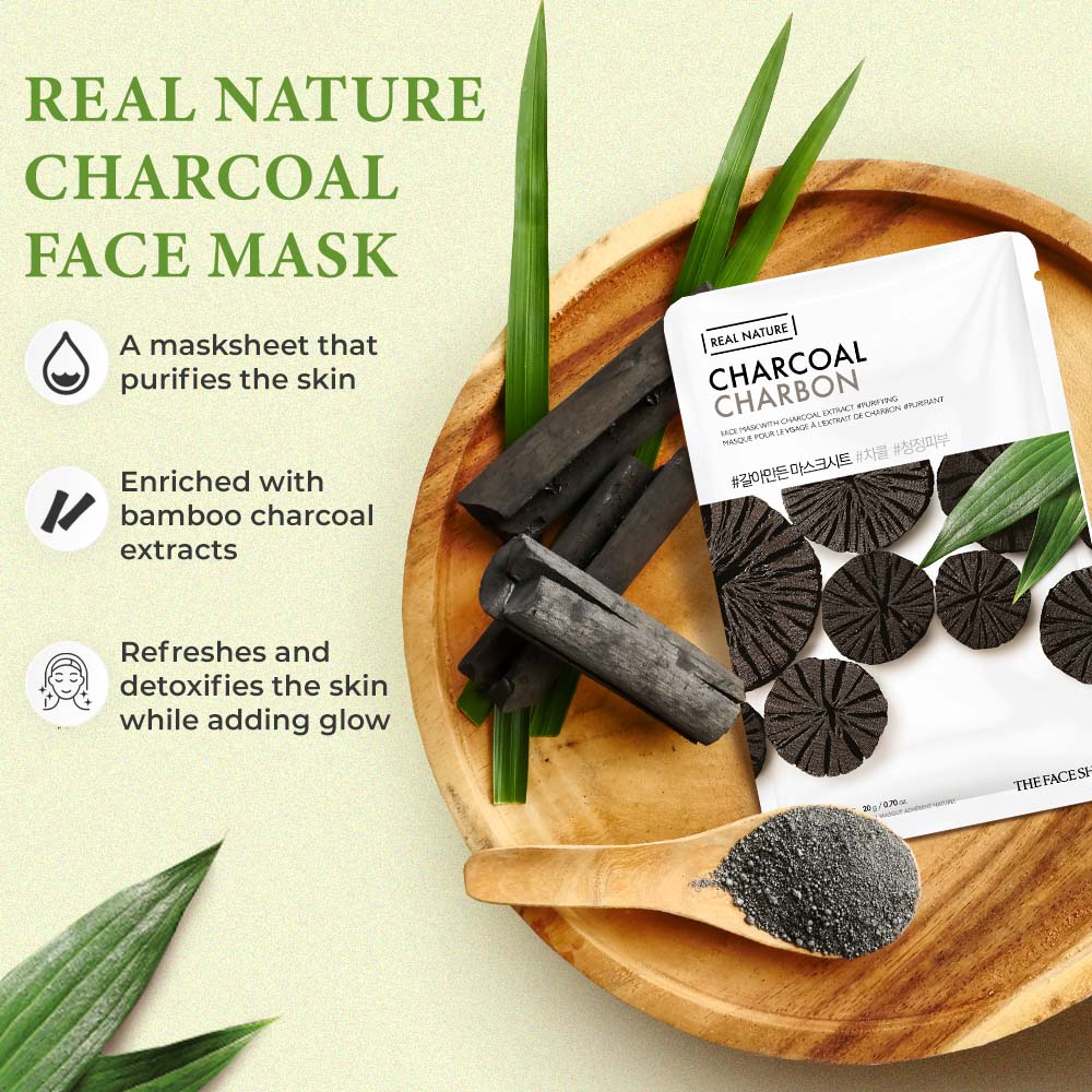 The Face Shop Real Nature Charcoal Face Mask 20g