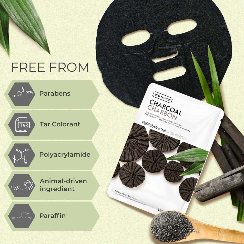 The Face Shop Real Nature Charcoal Face Mask 20g