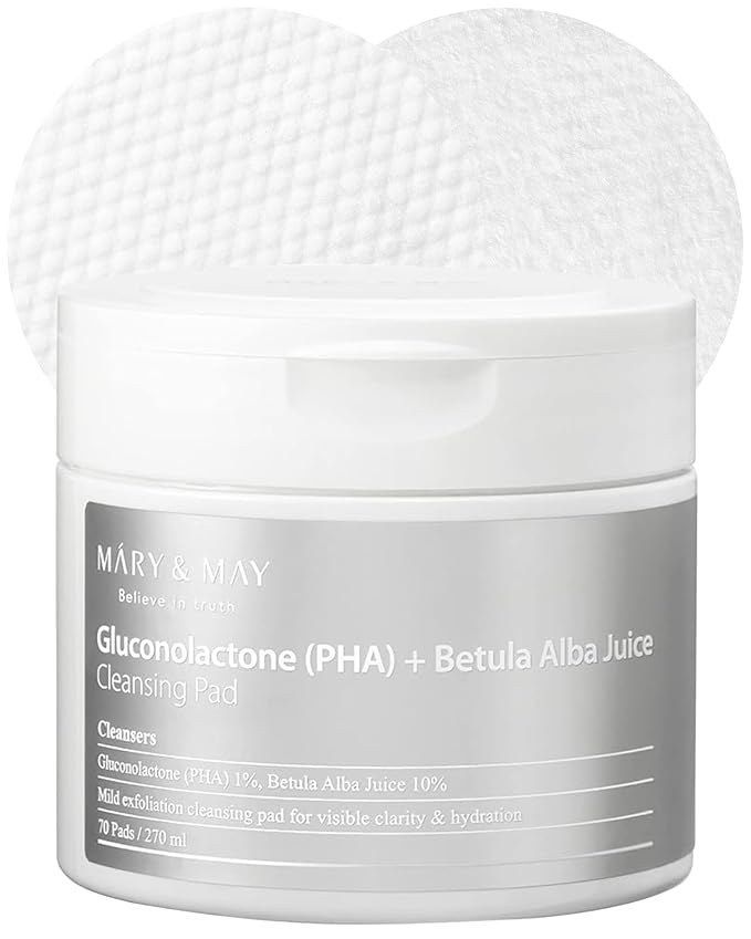 Mary&May Gluconolactone (PHA)+Betula Alba Juice Cleansing Pad 70Pads/270ml