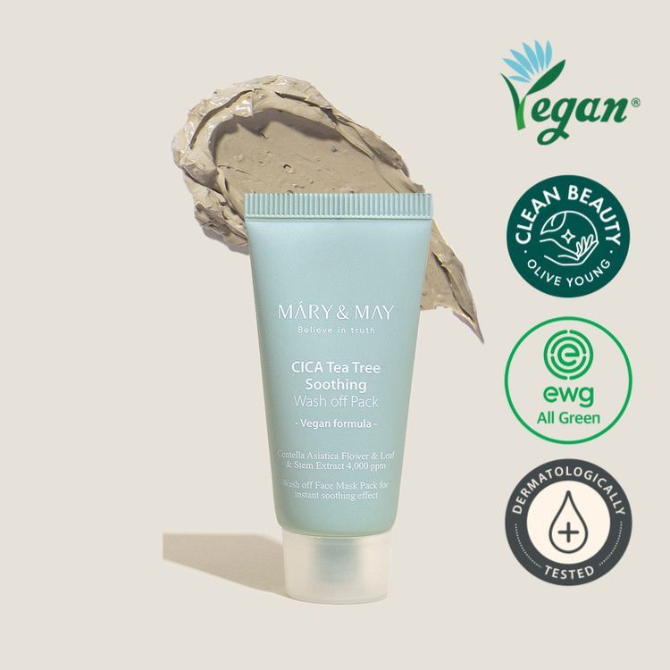 Mary&May CICA TeaTree Soothing Wash off Pack 125g