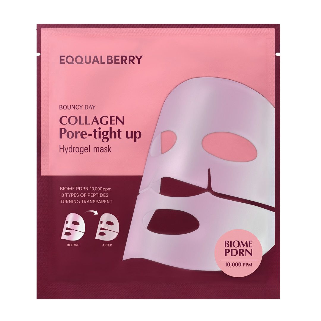 EQQUALBERRY COLLAGEN PORE-TIGHT UP HYDROGEL MASK 30g | 4sheets