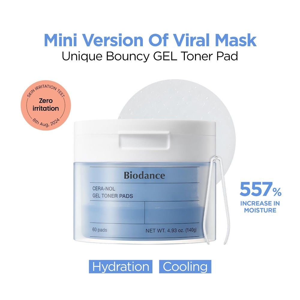 Biodance Cera-nol Gel Toner Pads 60 Pads