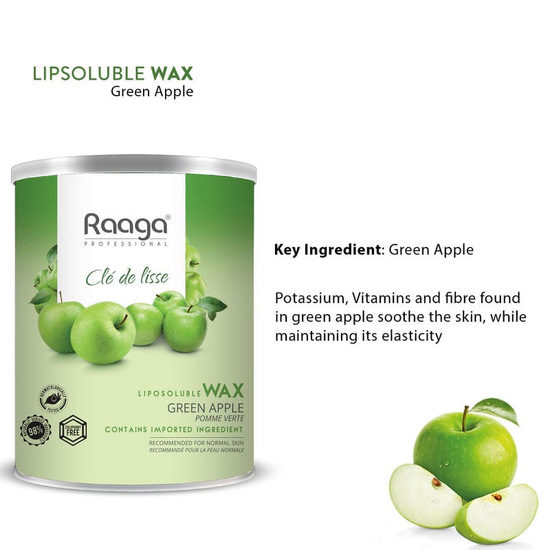 Raaga - Professional Liposoluble Wax Green Apple (800mL)