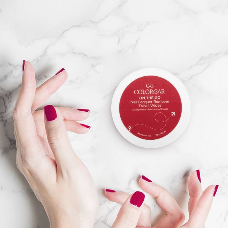 Colorbar - On The Go Nail Lacquer Remover Wipes Sunshine Rose (30 Wipes)
