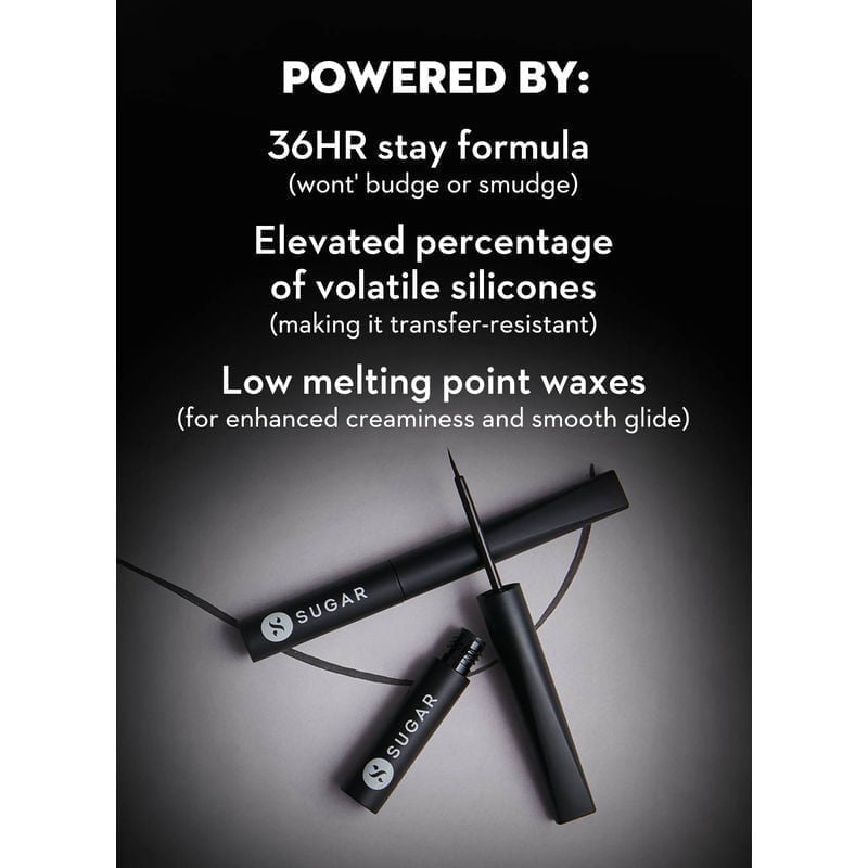 SUGAR - Graphic Jam 36hr Eyeliner - 01 Blackest Black (2ml)