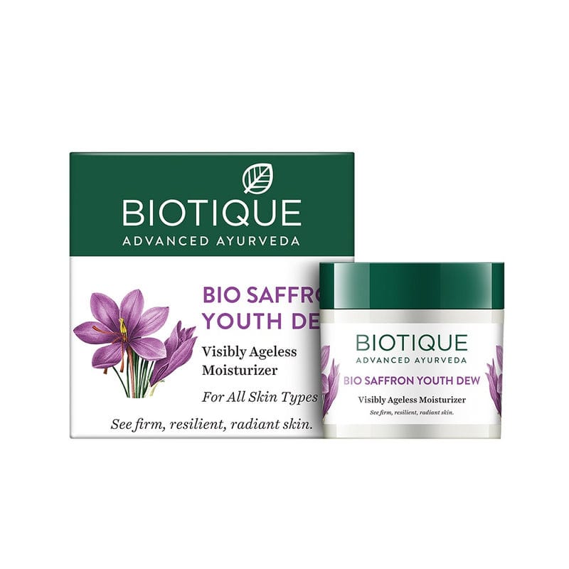Biotique - Bio Saffron Youth Dew Visibly Ageless Moisturizer (50gm)