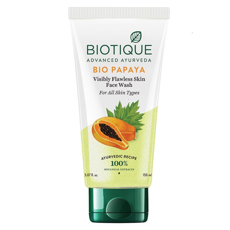 Biotique - Bio Papaya Visibly Flawless Skin Face Wash For All Skin Types (150ml)