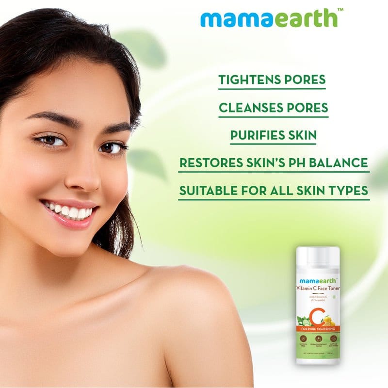 Mamaearth Vitamin C Face Toner For Pore Tighteneing (200mL)