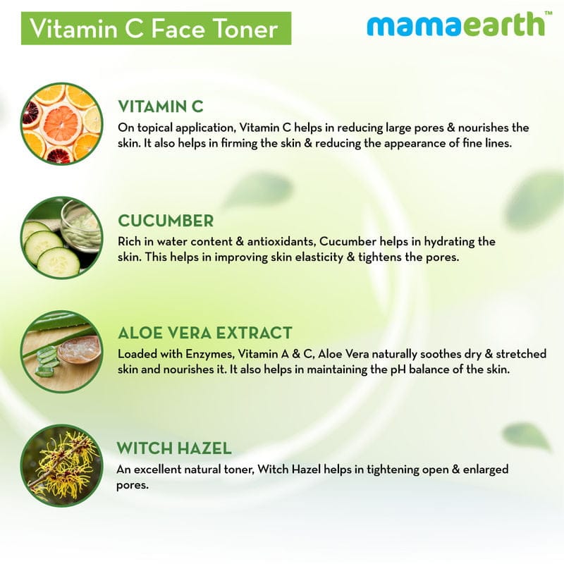 Mamaearth Vitamin C Face Toner For Pore Tighteneing (200mL)