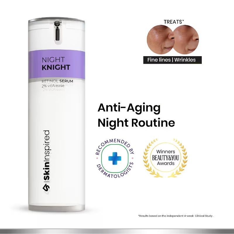 SkinInspired Retinol Face Serum (2% vitAlease) | Retinol Serum For Face Anti Aging | Promotes Cell Turnover for Youthful, Smooth Skin | Suitable For Men & Women