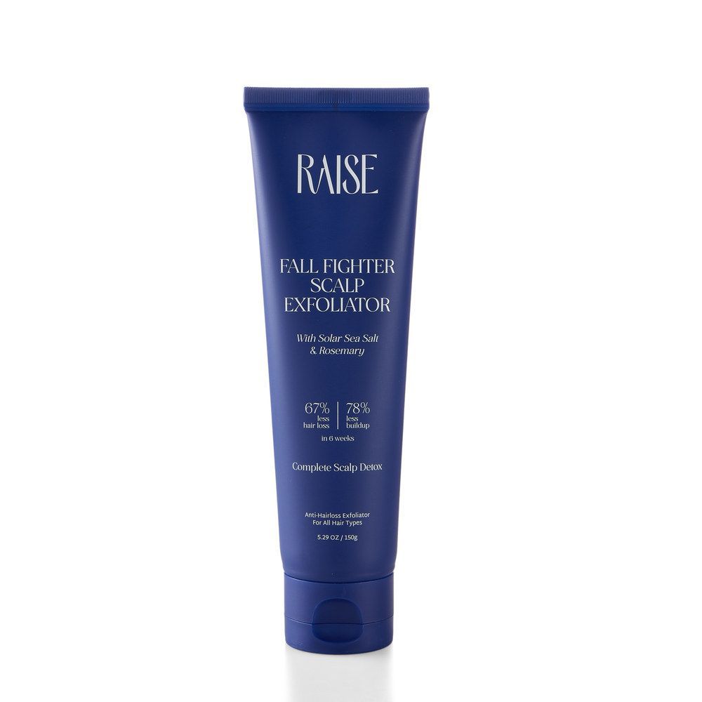 Raise Fall Fighter Scalp Exfoliator with Sea Salt & Rosemary for Zero Buildup (150g)