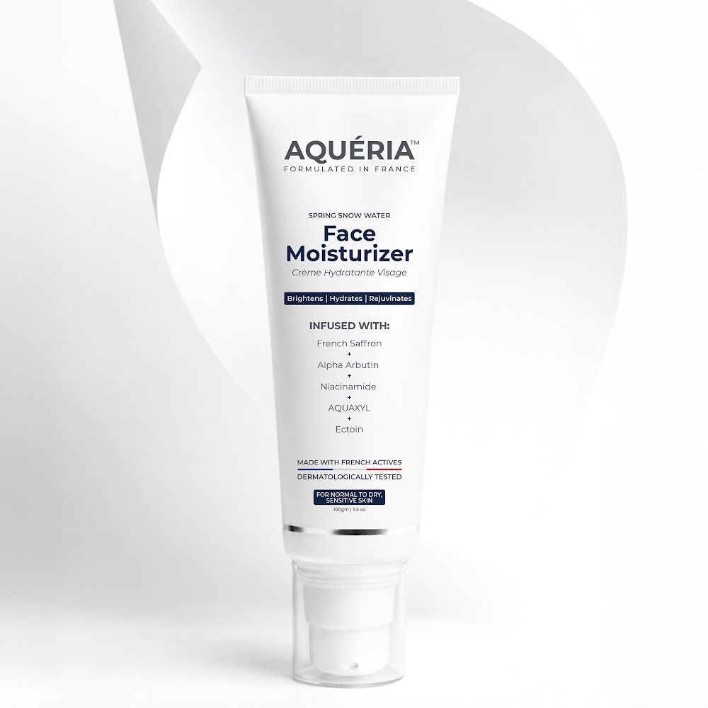 Aqueria Brightening Moisturizer with Niacinamide, Alpha Arbutin & Glutathione for glowing skin - 50g