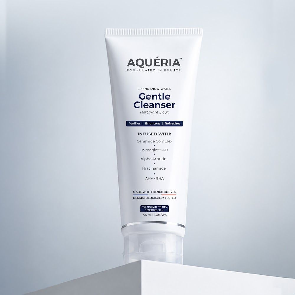 Aqueria Hydrating & Brightening Non-Drying French Face Wash with Creamide Complex - 100ml